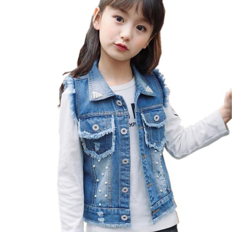 sleeveless jean jacket