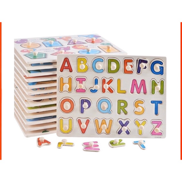 Wooden Toys Early Education Alphabet Puzzle  Series C031 