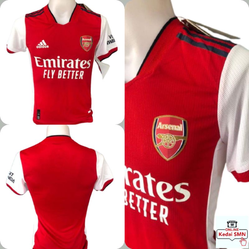 [Ready Stock] Jersi Arsenal Season 2021/2022 Home Jersey | Shopee Malaysia