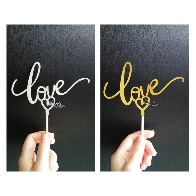 Cake Topper / Love Cake Topper Shopee Malaysia