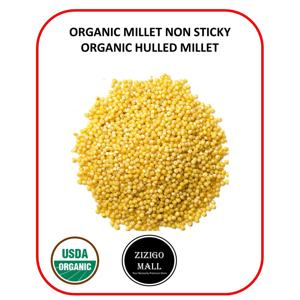 Organic Millet Non Sticky Premium Grade Organic Hulled Millet 500gm 1kg Shopee Malaysia