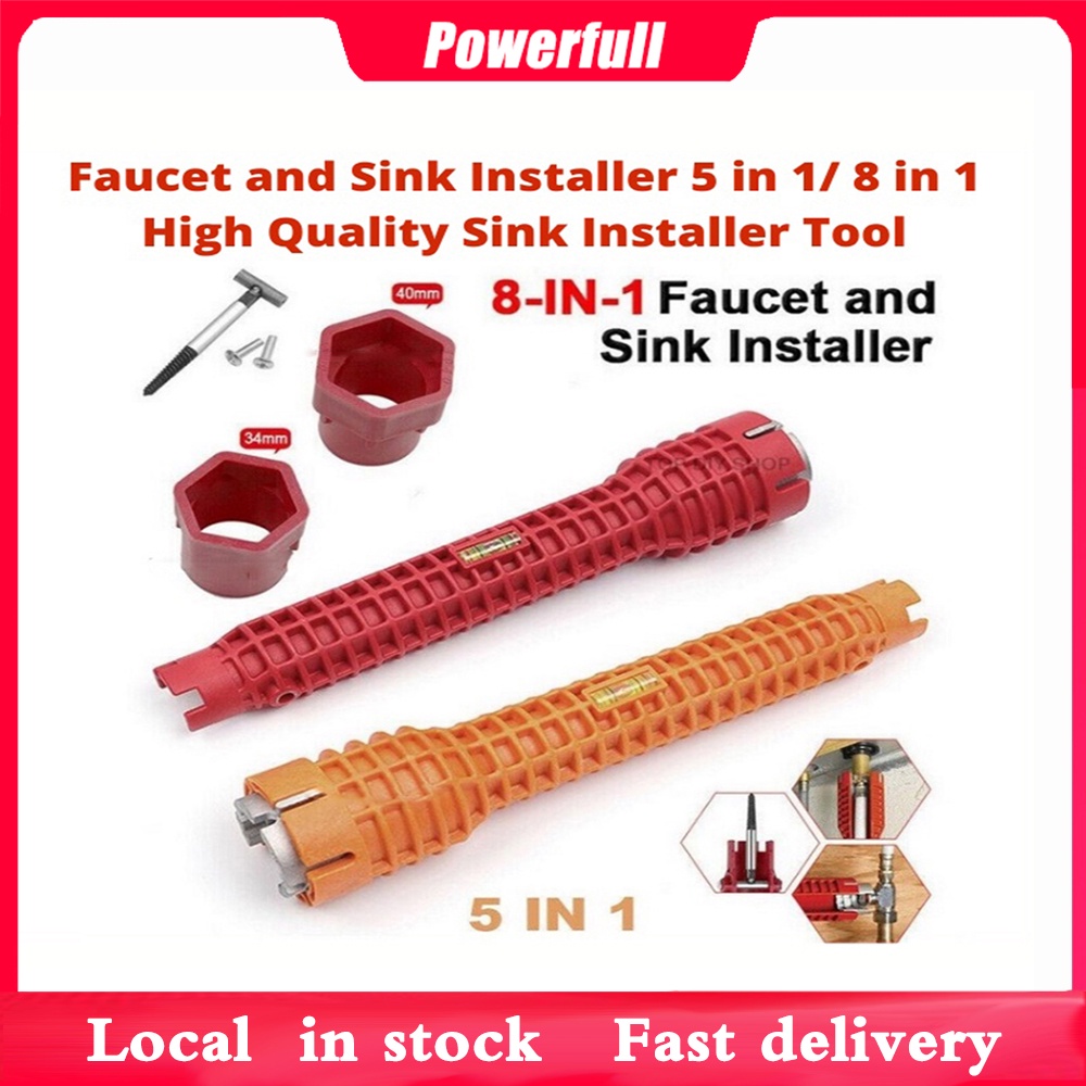 8-in-1 Faucet and Sink Installer Installation Multifunctional Wrench ...