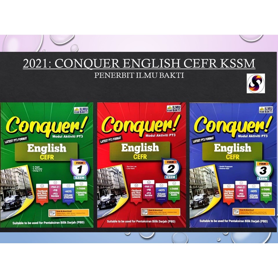 Buku Aktiviti 2021 Conquer English Form 1 2 3 Cefr Kssm Penerbit Ilmu Bakti Shopee Malaysia