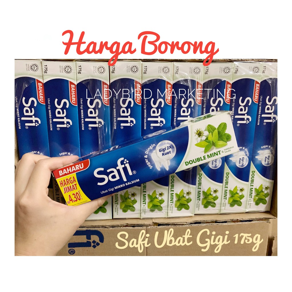 Safi Ubat Gigi Double Mint 175g  Shopee Malaysia