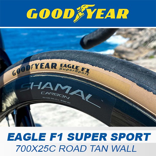 2本セット EAGLE F1 SUPERSPORT 28C チューブレスレディ タン GOODYEAR