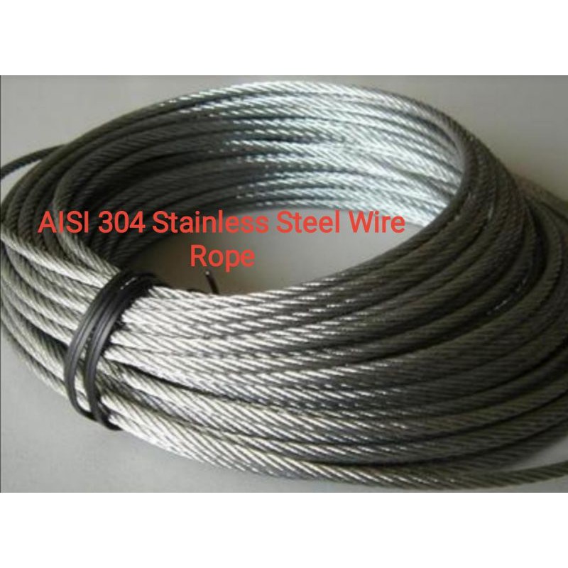 12mm AISI 304 Stainless Steel Wire Rope Shopee Malaysia