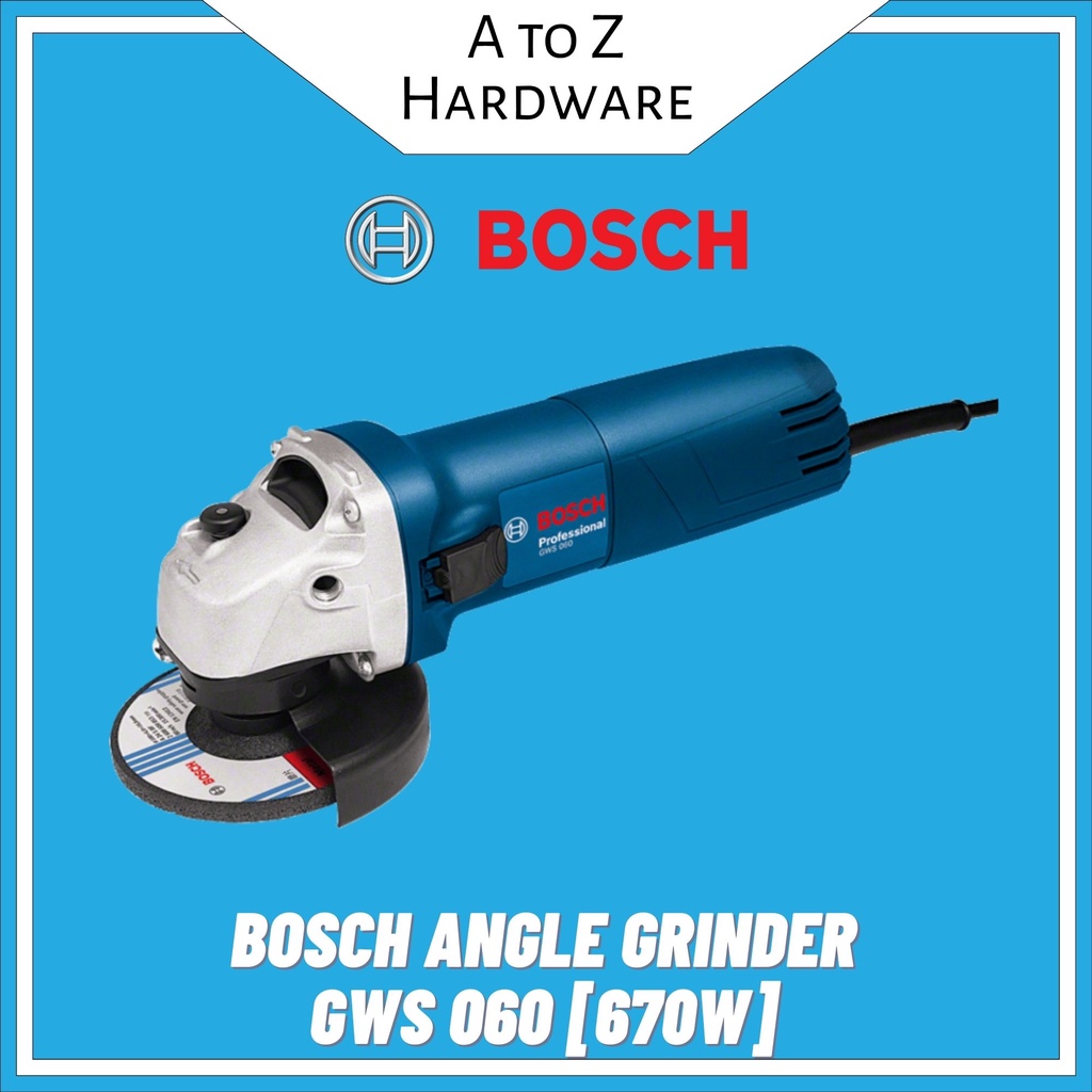 Bosch Professional Angle Grinder GWS060 [670W] Bosch Power Tools [AtoZ