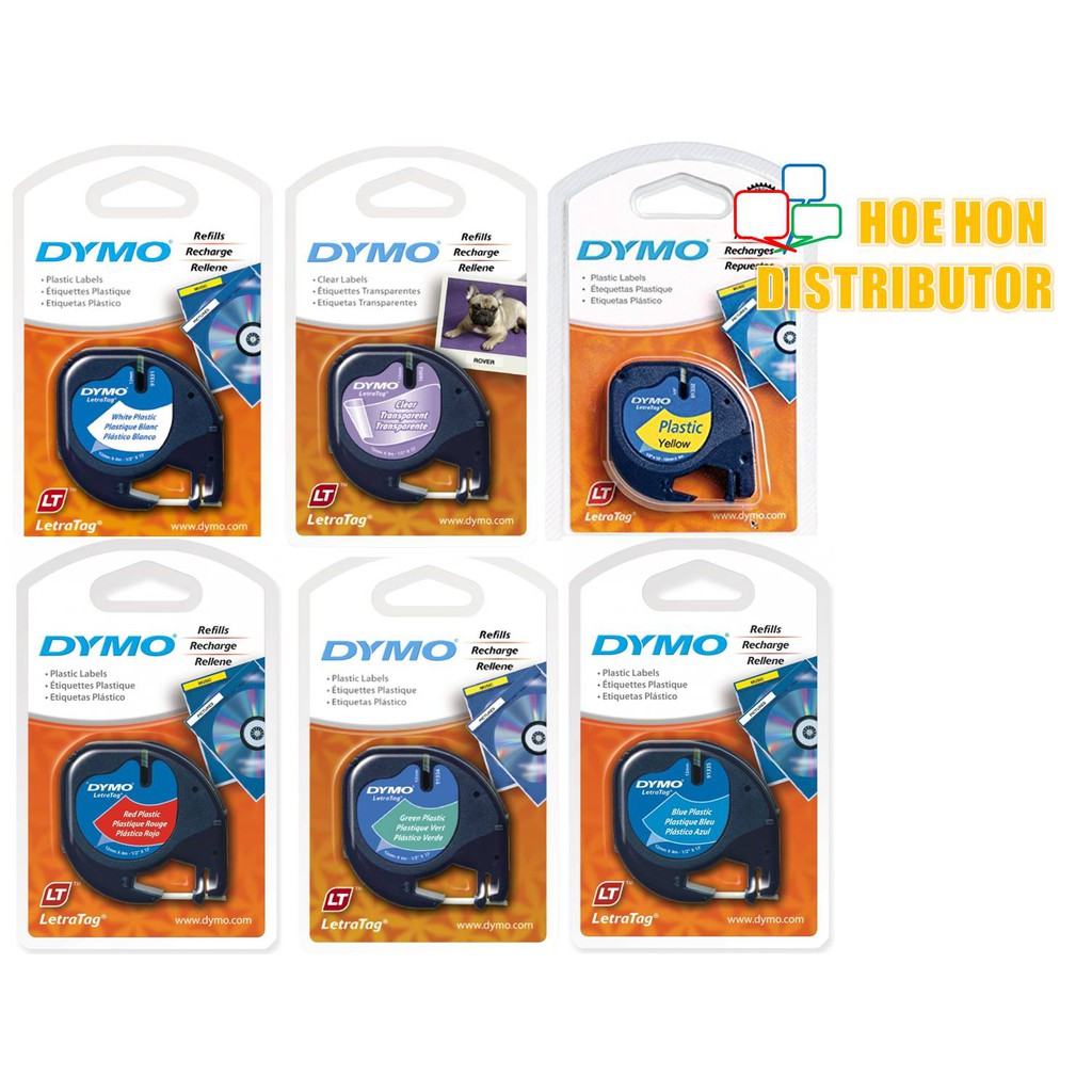 dymo plastic labels