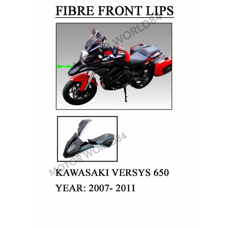 KAWASAKI 650 FRONT BEAK / LIPS / WINGLET FENDER FIBER | Shopee Malaysia