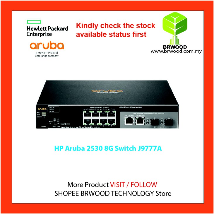 Switch HP 2530 J9777A, 10 Ports RJ45 1Gb, 2 Ports SFP 1Gb, Occasion