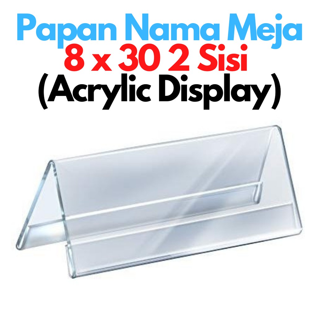 Table Nameplate X Cm Acrylic Sided Acrylic Name Plate Tag Acrylic