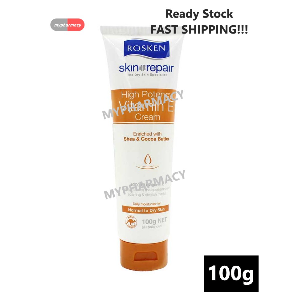 kebaikan rosken skin repair high potency vitamin e cream
