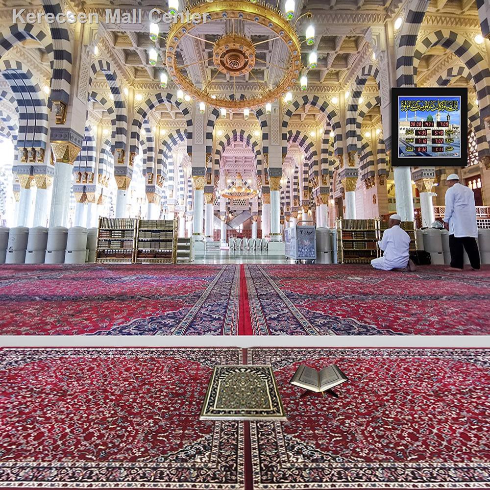 ✚✈[LOCAL] 3D MURAL ISLAMIC MASJID NABAWI MEKAH RAUDHAH PHOTO WALLPAPER |  Shopee Malaysia