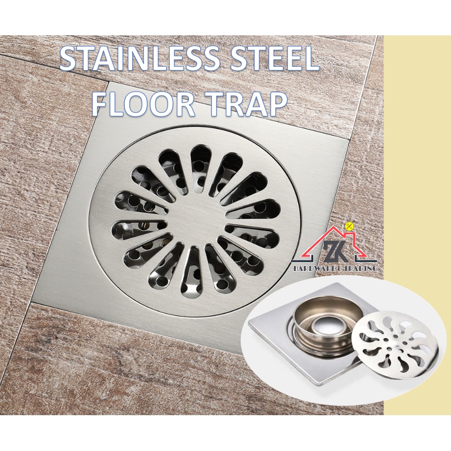 STAINLESS STEEL FLOOR GRATING FLOOR TRAP ANTI COCKROACH / SALUR AIR