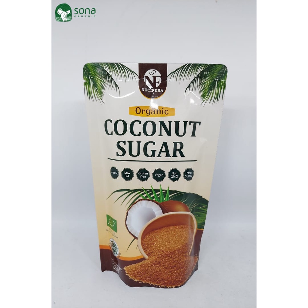 Organic Coconut Sugar 250g - Organic Coconut Sugar 250g - NUCIFERA