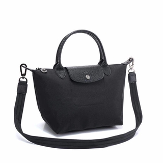 longchamp black sling bag