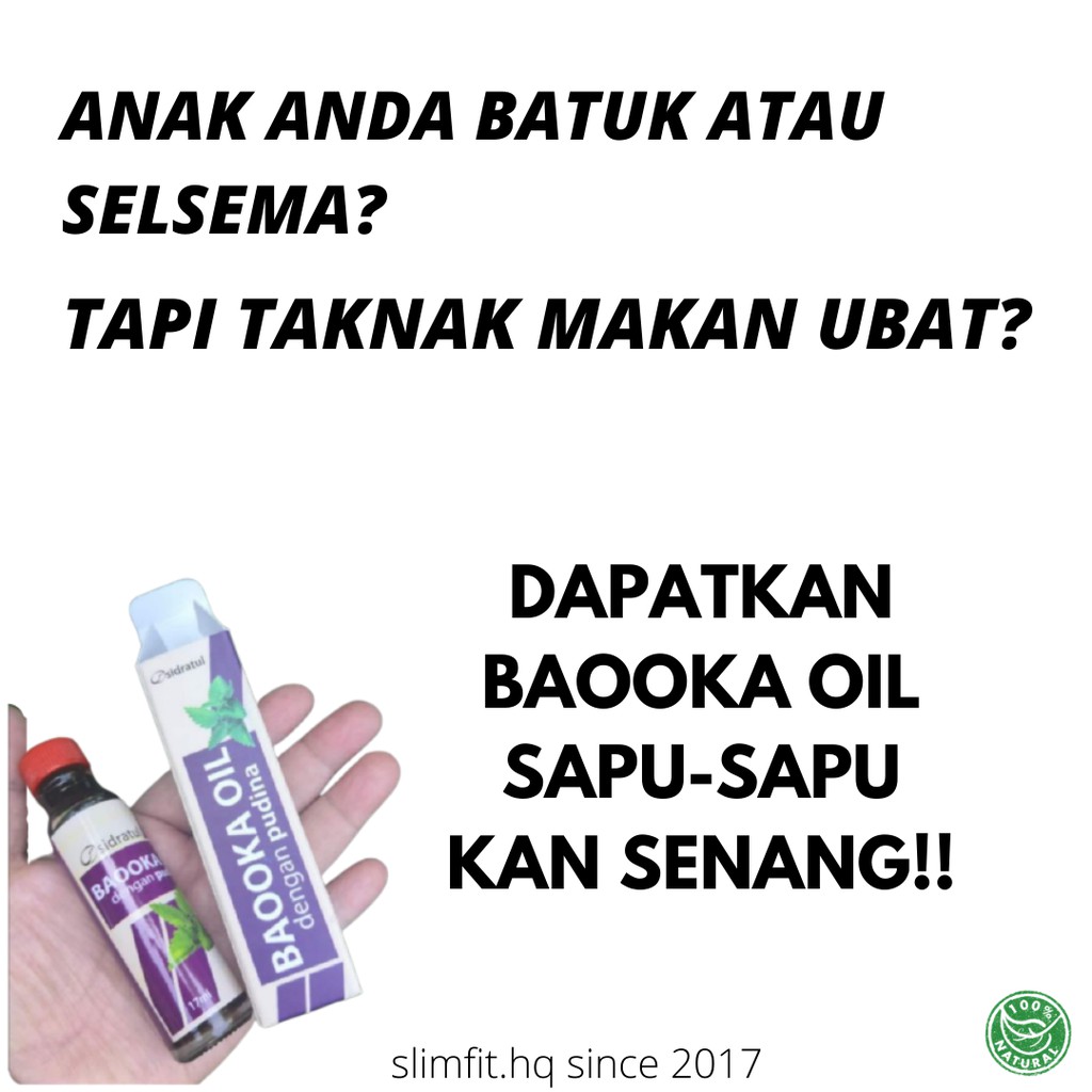 Penat Ligan Anak Batuk Selsema Tapi Tak Suka Makan Ubat Baooka Oil Boleh Membantu Shopee Malaysia