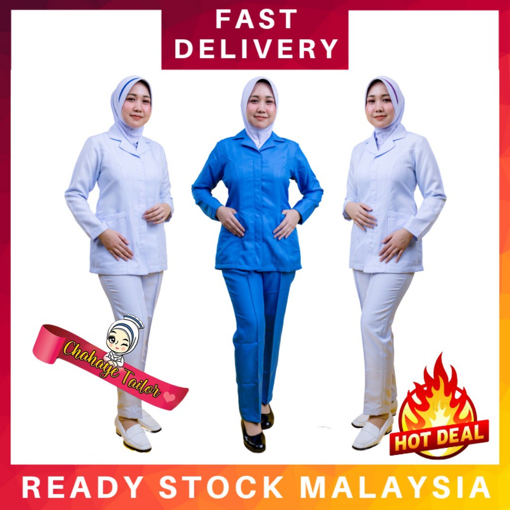 Buy Promotion Uniform Nurse Butang By Putri Chahaye Tudung Misi Jururawat Staff Nurse Ppk Sister Seetracker Malaysia