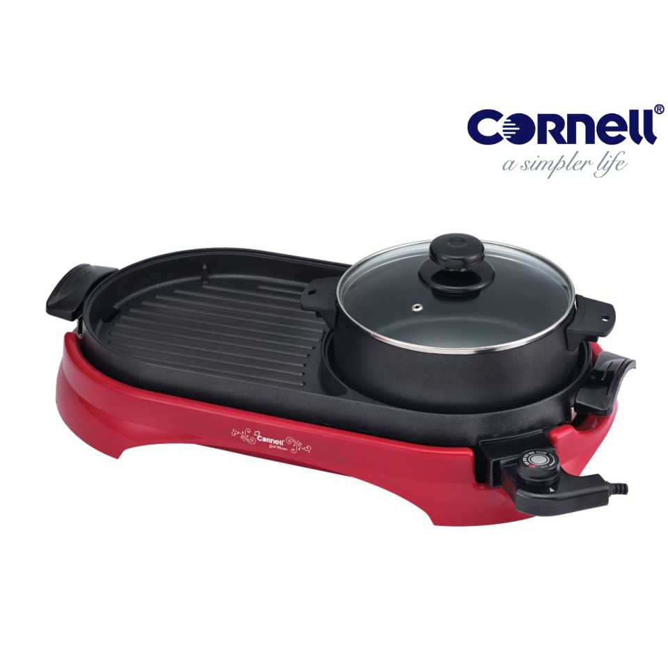Cornell Grill & Steamboat NonStick Pan Grill (2 in 1) CCGEL68N New
