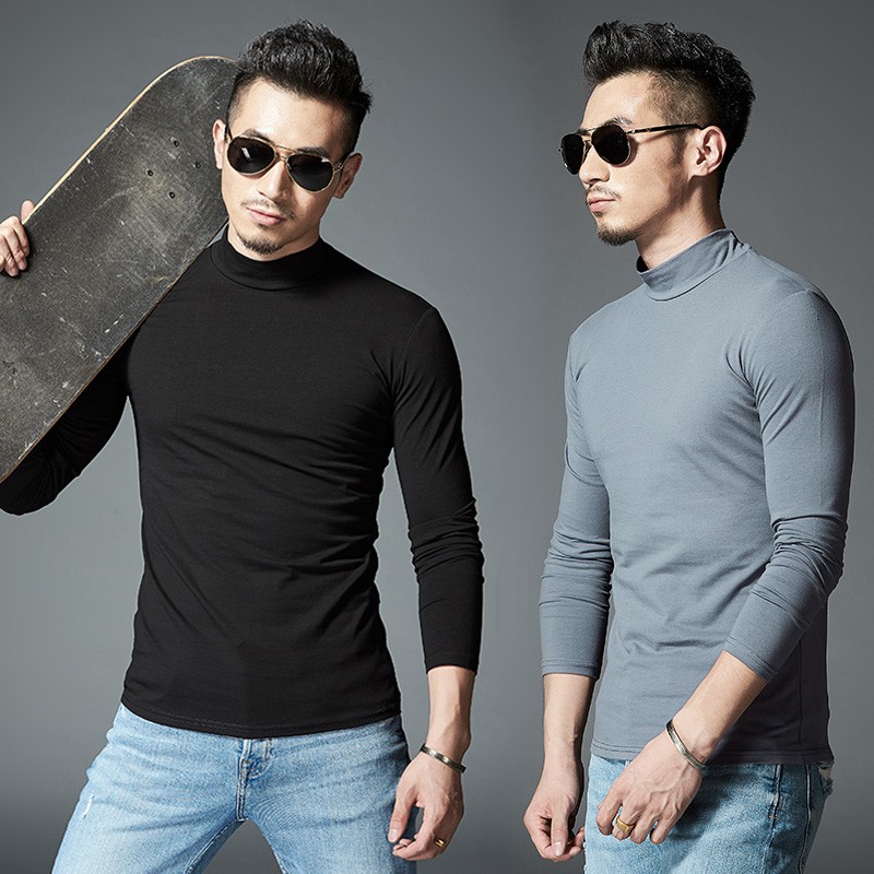long sleeve turtleneck mens