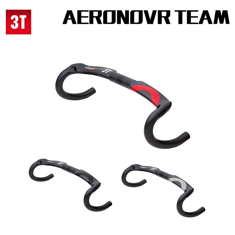 3T Carbon Road Handlebar Matt/Gloss Black Top Carbon Fiber Road Handlebar 31.8*400/420/440mm