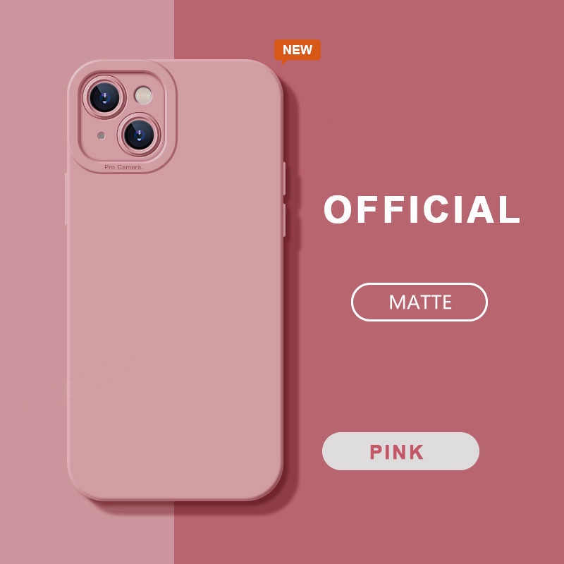 Luxury Soft Matte Phone Case For iPhone 11 Pro Max 12 14 15 Pro 13 Pro Max X XS Max XR 7 8 6 6s Plus SE 2020 Candy Shockproof Bumper Back Cover