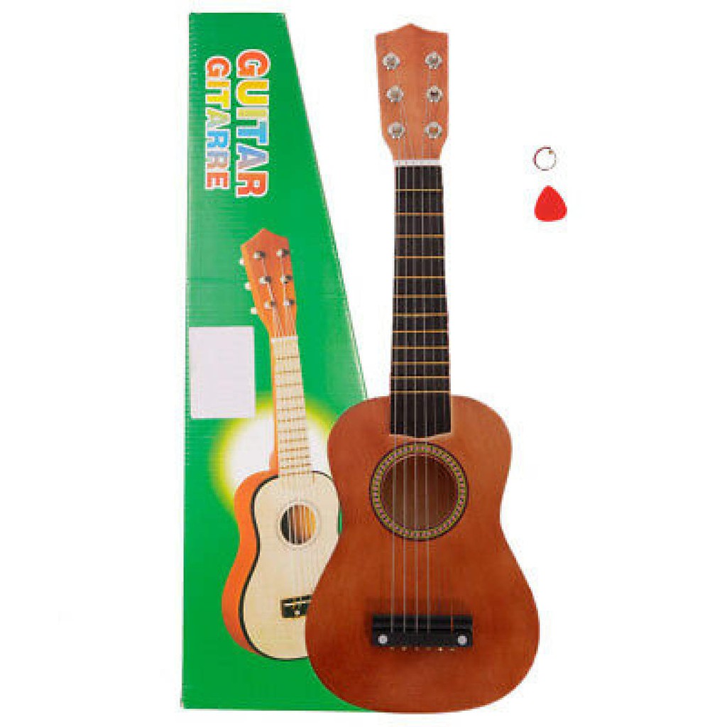 Wooden 6 Strings Acoustic Mini Toy Guitar Musical Instrument(READY ...