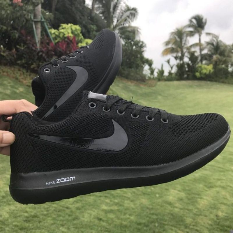 saludo bulto Milagroso 👨Men's Shoes Nike Zoom All Black💣 | Shopee Malaysia