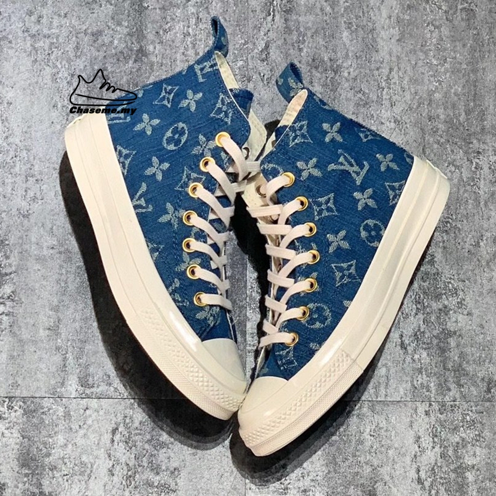 louis vuitton denim converse