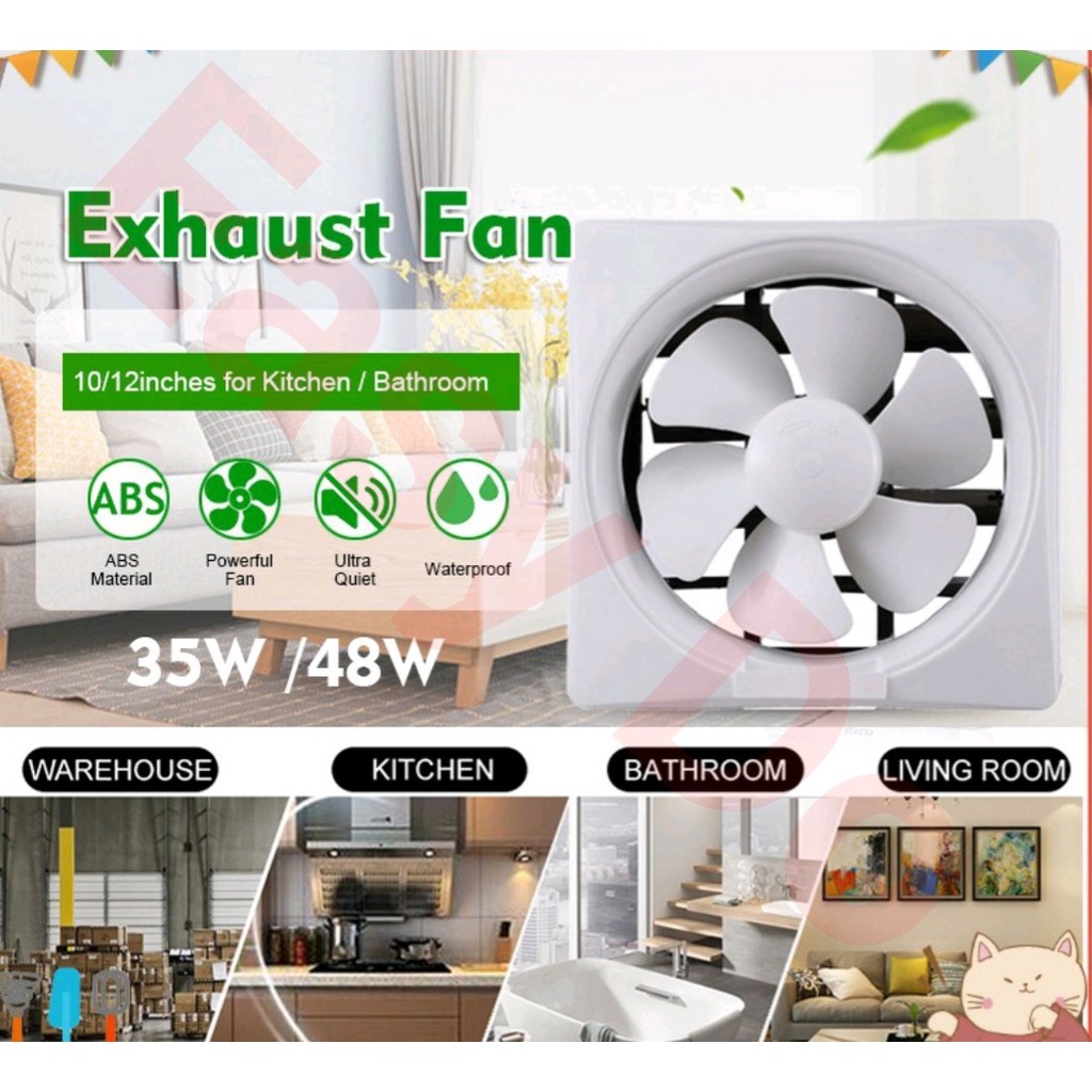 10 Inch ,12 Inch bedroom living room toilet kitchen guest room Exhaust