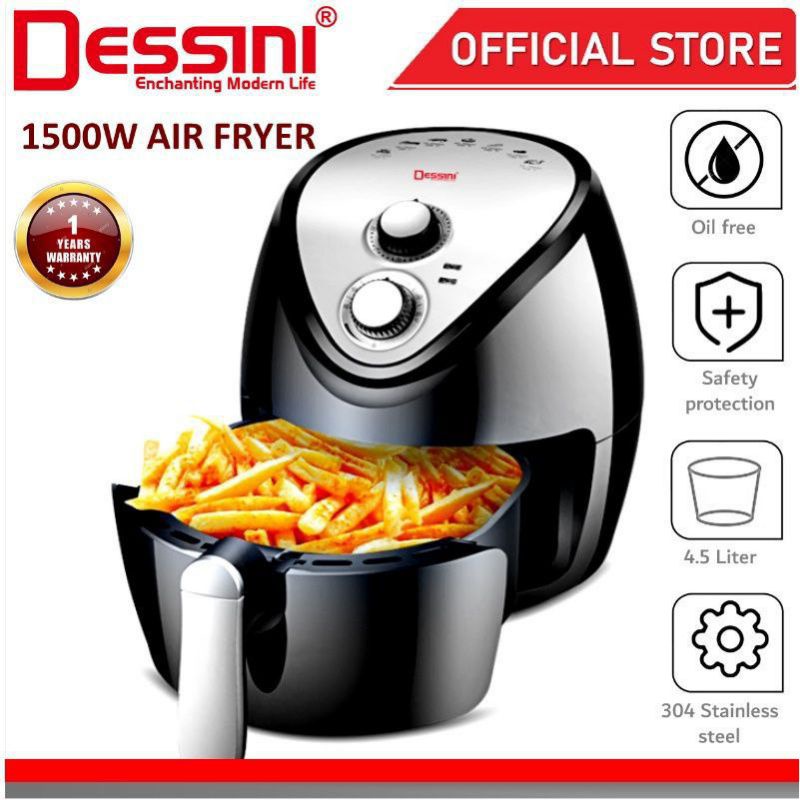 AIR FRYER DESSINI 1500W Shopee Malaysia