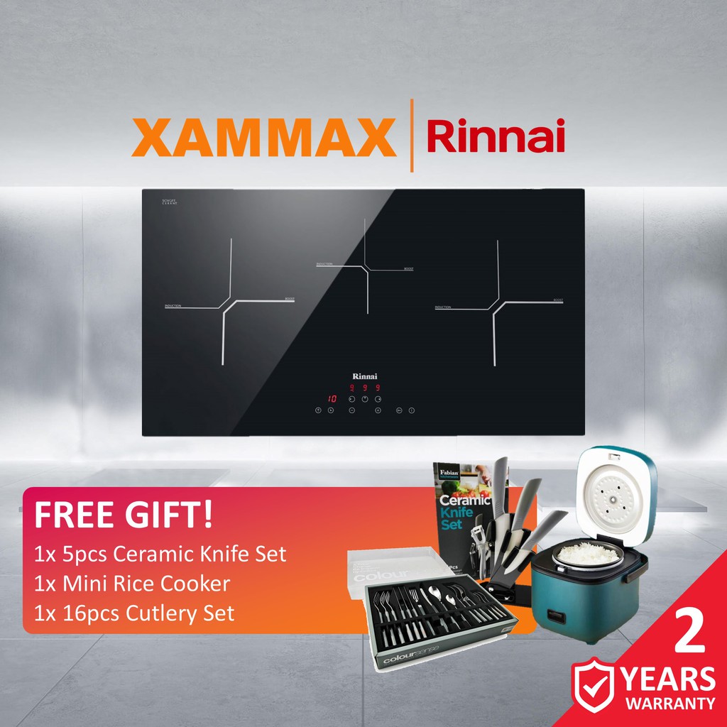 (Ready Stock) Rinnai Induction cooker hob Schott Ceran Glass RB 7013H