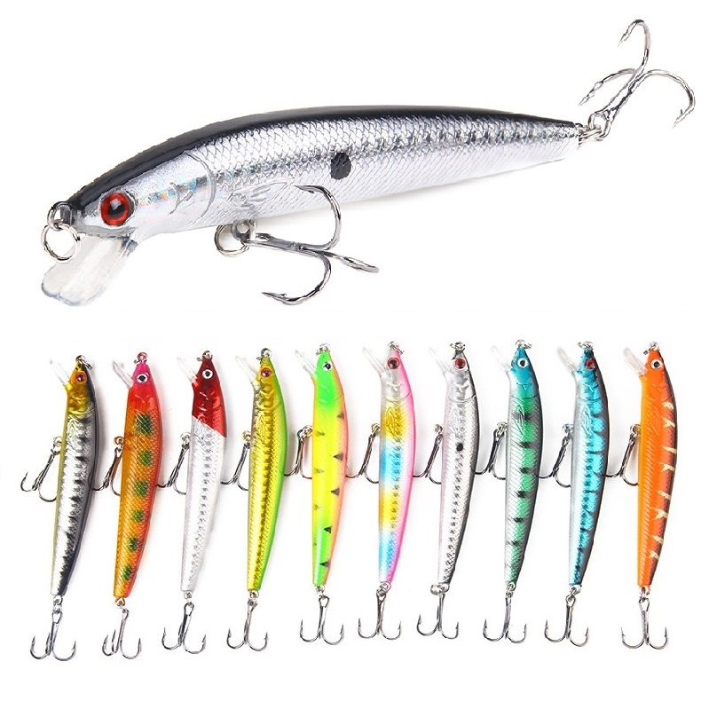 Fishing Lures Minnow Lures Topwater Baits For Bass Trout Saltwater ...