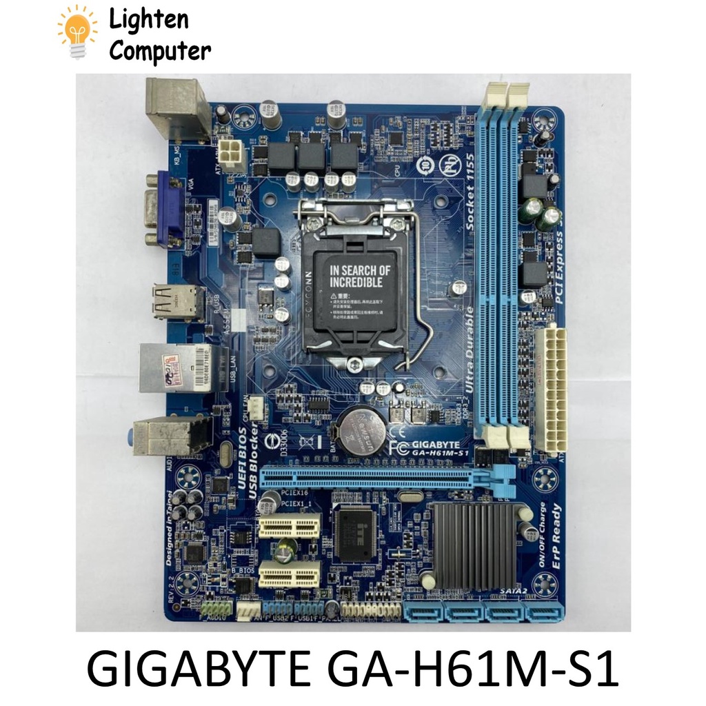 GIGABYTE GAH61MS1 / GAH61MDS2 H61 1155 SOCKET INTEL 2nd/3rd GEN