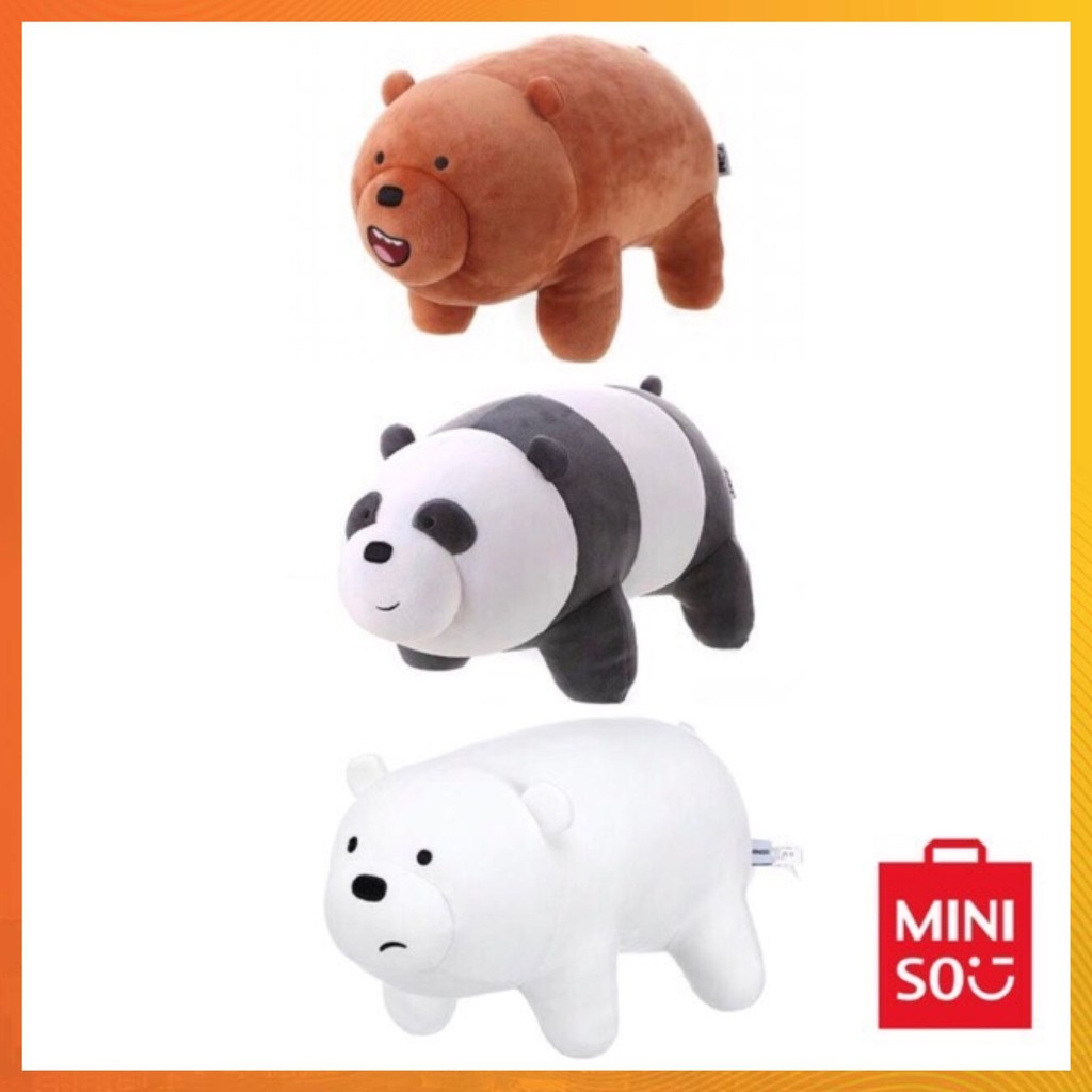 we bare bears stuffed toy shopee