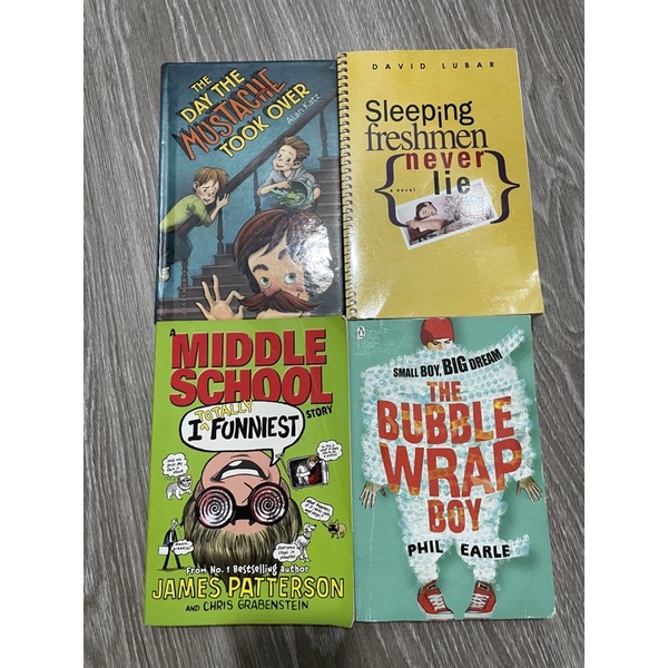 (Used) English novel The Day Mustache Took Over/I totally Funniest/The