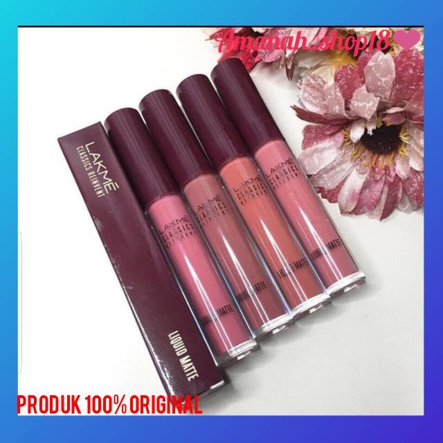 Lakme LIPSTICK LIQUID CLASSIC / LIPCREAM / LIPMATTE ORIGINAL | Shopee ...