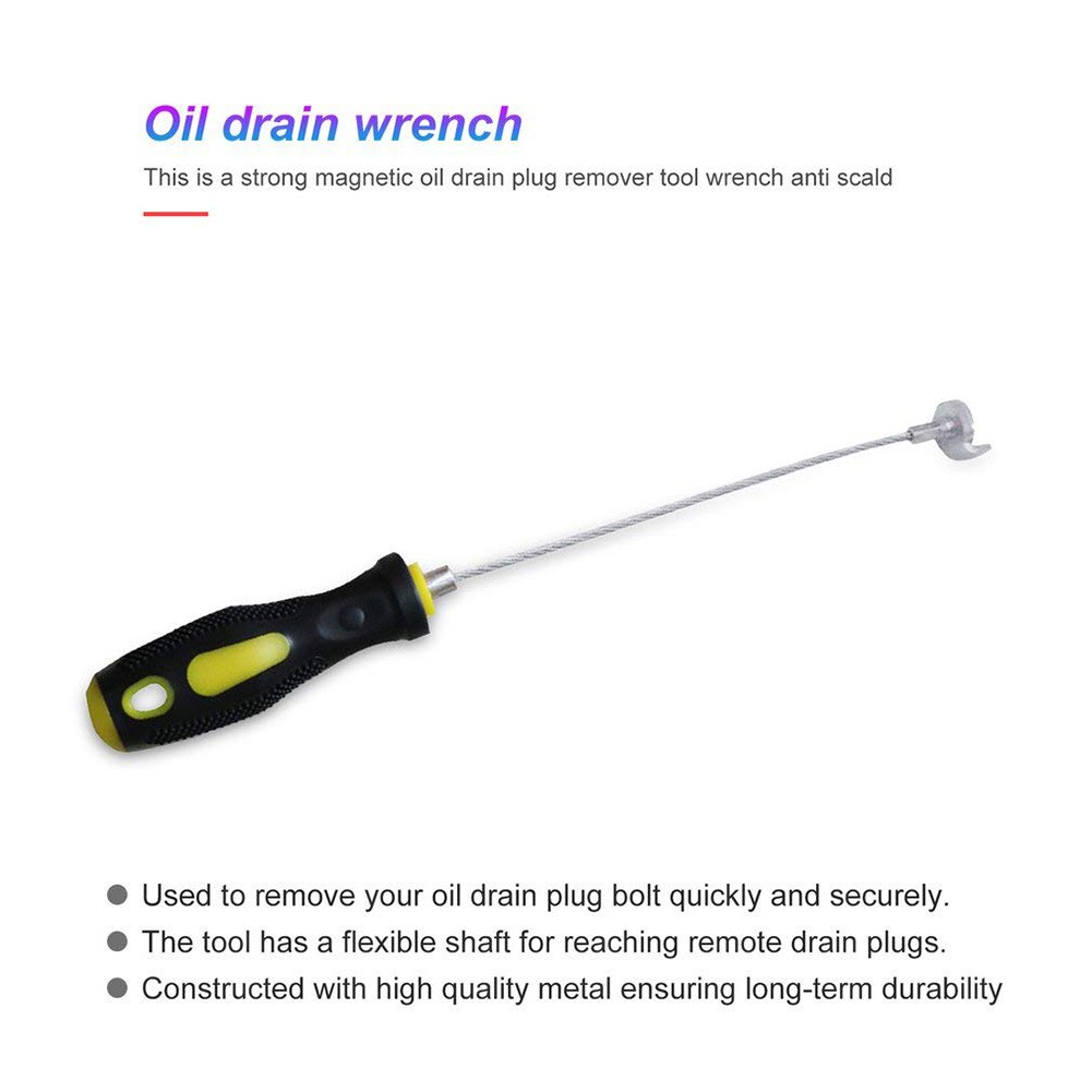 Strong Oil Drain Plug Remover Tool Wrench Anti Scald