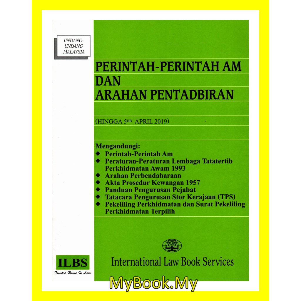 buku perintah am 2019