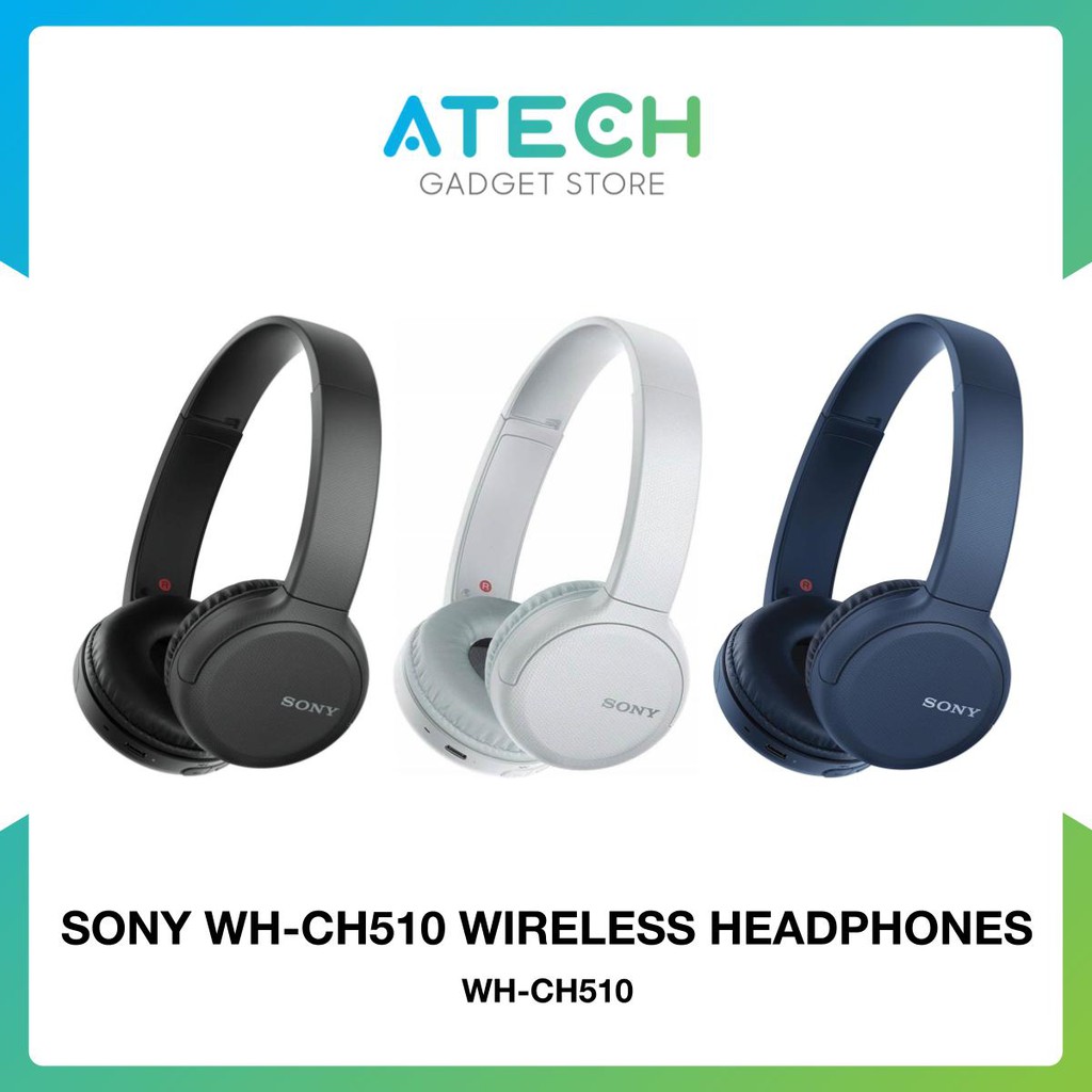 Sony WHCH510 Bluetooth Wireless Headphone With Microphone Support
