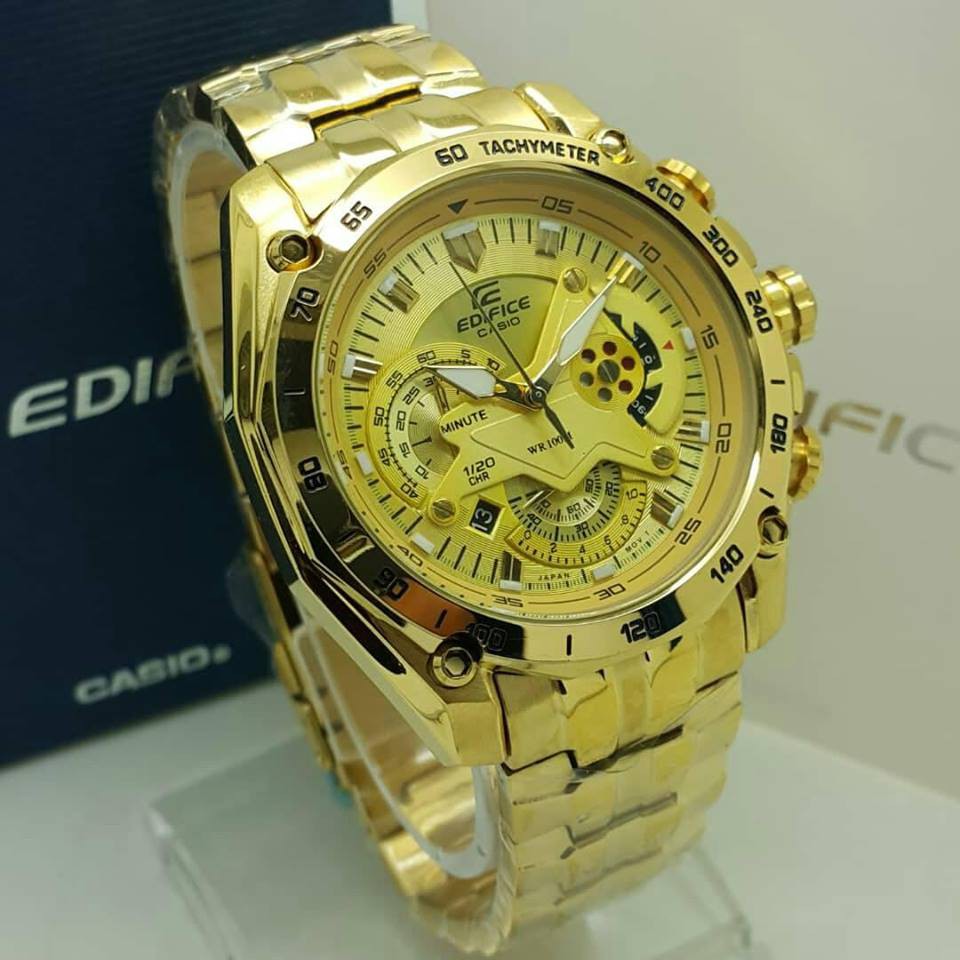 edifice gold watch price