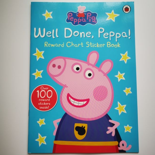 Peppa Pig book / Well Done Peppa Reward Chart Sticker Book | Shopee ...