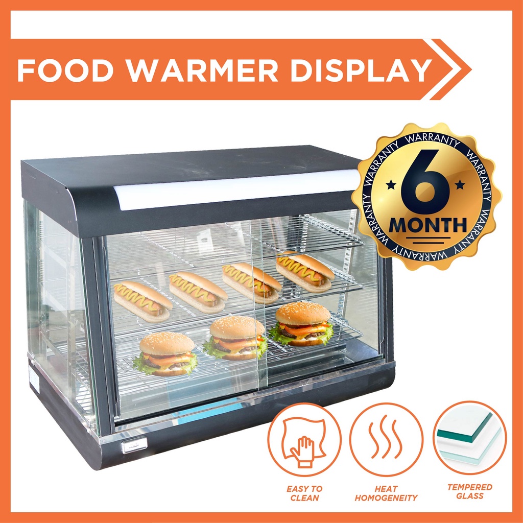 Food Warmer Display Pemanas Makanan Warmer Showcase Commercial Food