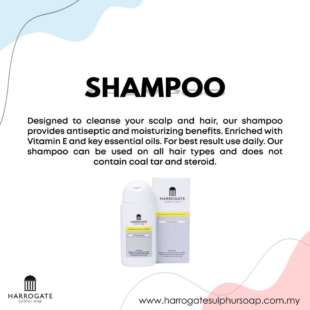 2x FREEGIFT!! ORIGINAL HARROGATE SULPHUR SOAP SHAMPOO HAIR & SCALP  TREATMENT | Shopee Malaysia