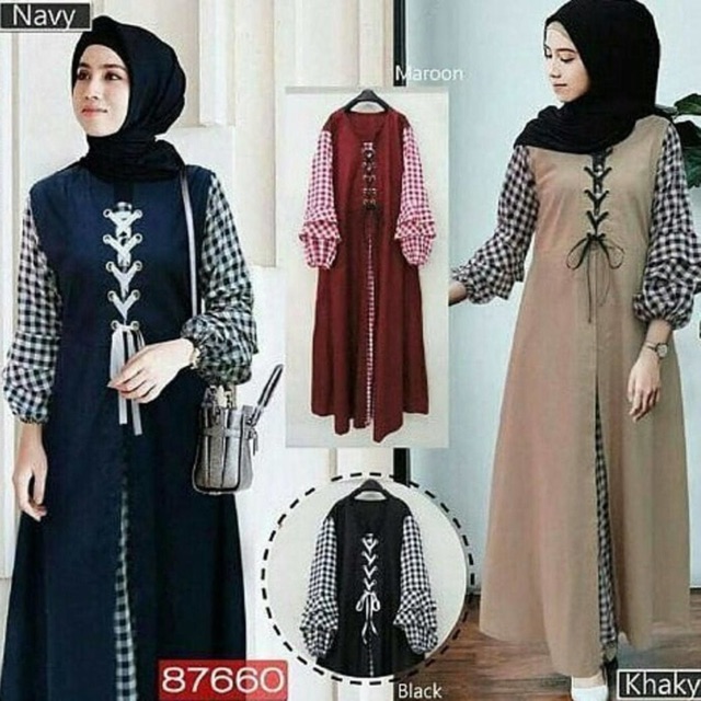 READY STOCK Soimah Baju  Muslimah Fashion Long Dress Maxi 