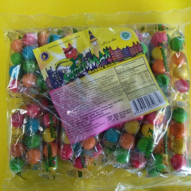 Bubble Gum Super Max(4pcsx40strips) | Shopee Malaysia