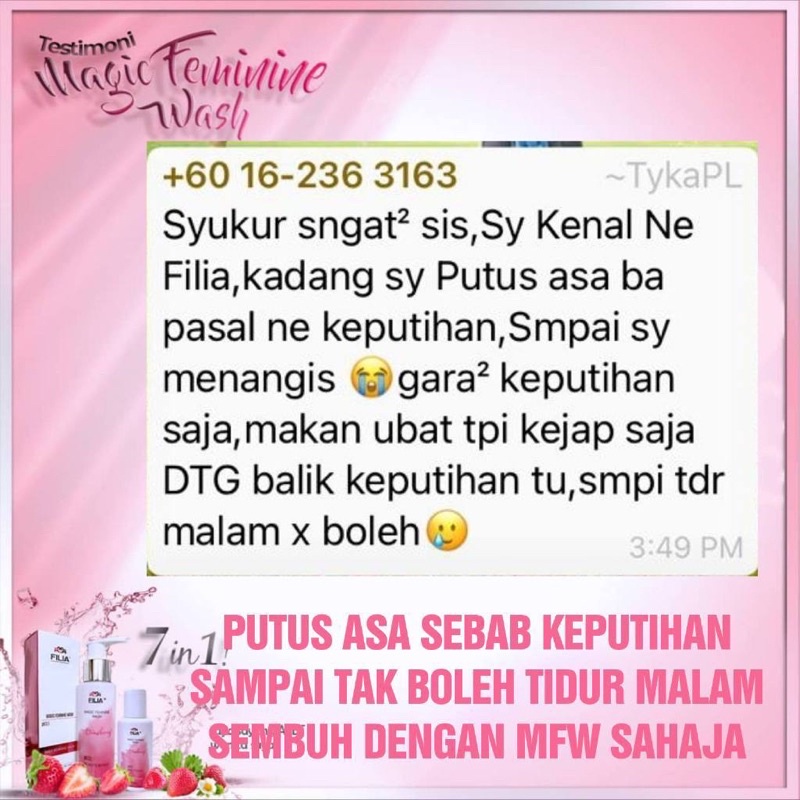 FEMININE WASH BY FILIA  Shopee Malaysia