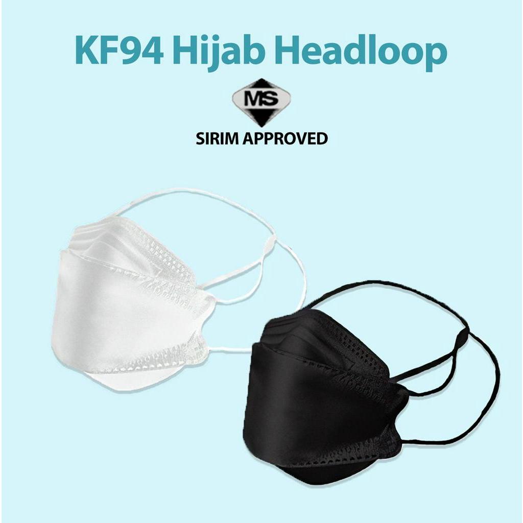 (SIRIM Approved Mask) KF94 Adult Hijab Headloop (10 Pcs) Shopee Malaysia