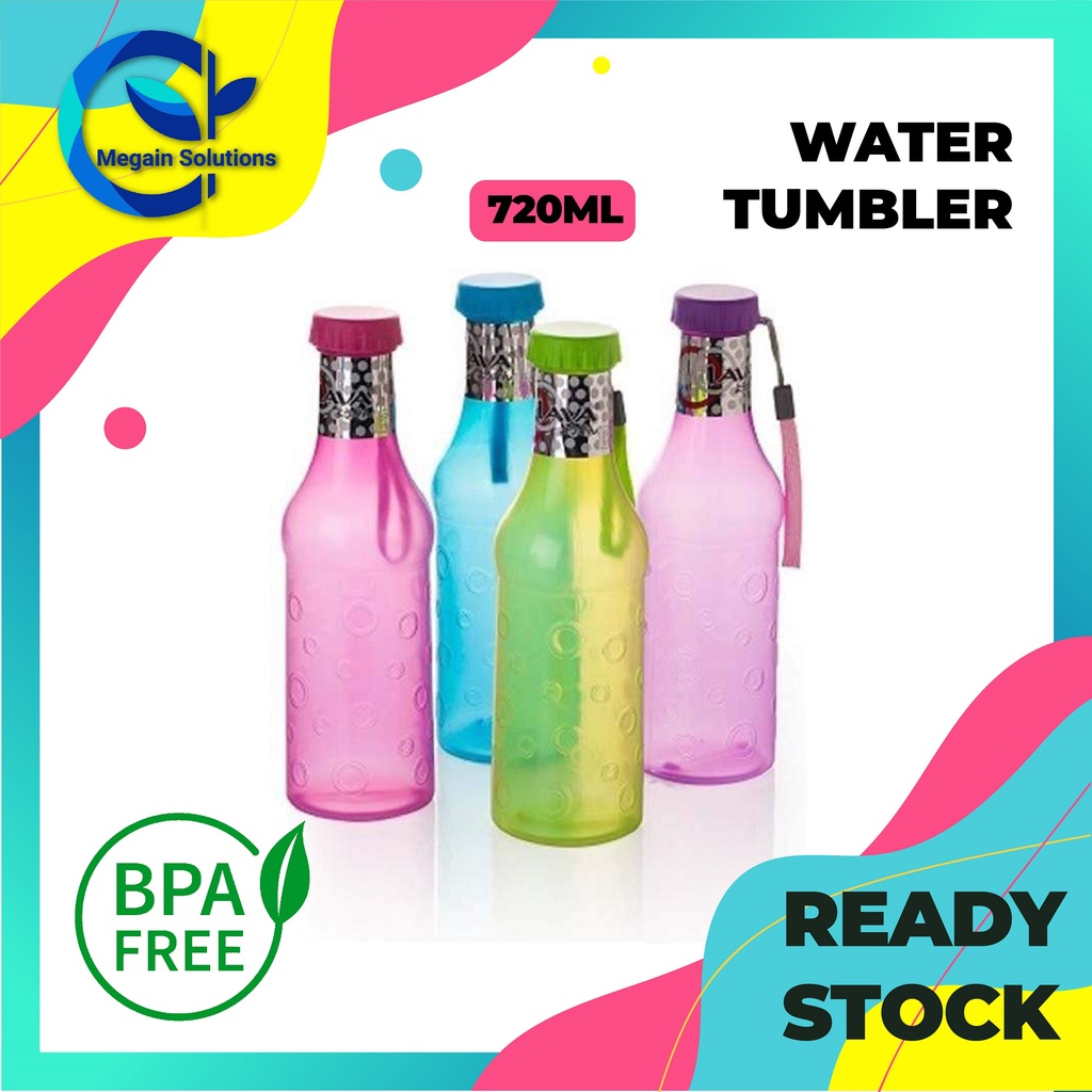 LAVA Water Bottle Tumbler (720ML) BPA FREE Plastic Hot Warm & Cold