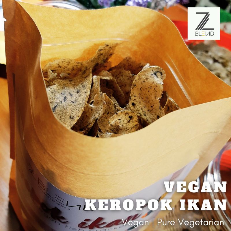 Vegan Vegetarian Keropok Ikan Seaweed Snack Fish Cracker Gluten Free Healthy Food No MSG Grocery
